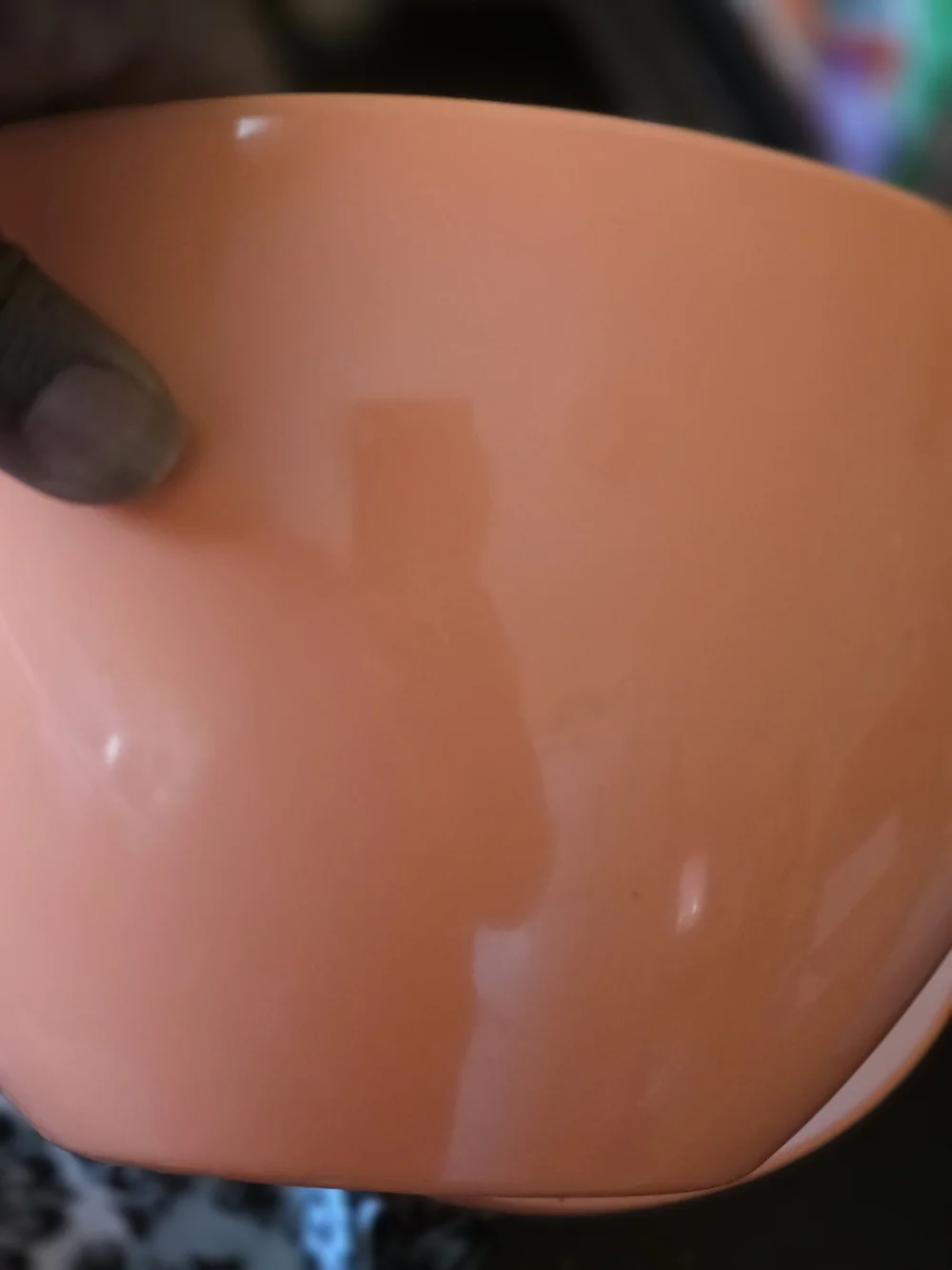 Orange and White Decorative Bowl - Home Accent